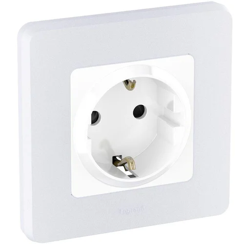 Розетка 1-м СП Inspiria 16А IP20 250В 2P+E защ. шторки немецк. стандарт механизм бел. Leg 673730 Розетка 1-м СП Inspiria 16А IP20 250В 2P+E защ. шторки немецк. стандарт механизм бел. Leg 673730